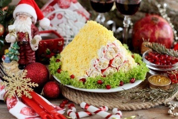 новогодний стол