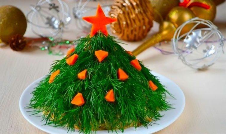 салат елка