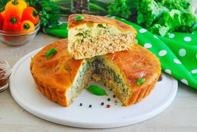 Пирог заливной ленивый