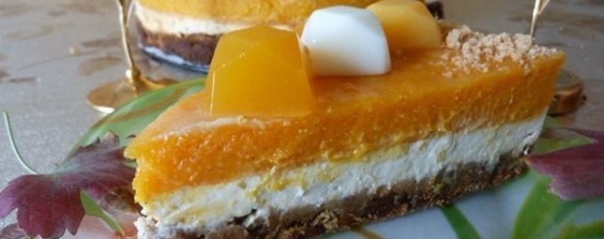Чизкейк из тыквы без сахара