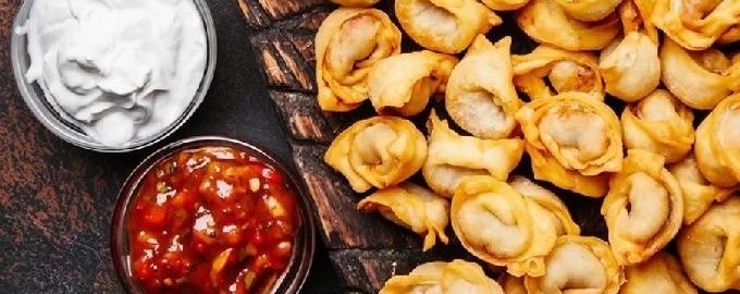 жареные пельмени