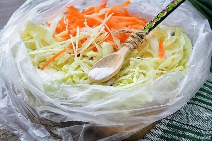 капуста в пакете
