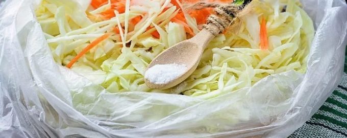 капуста в пакете
