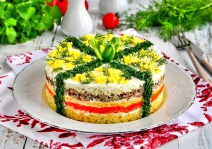салат мимоза
